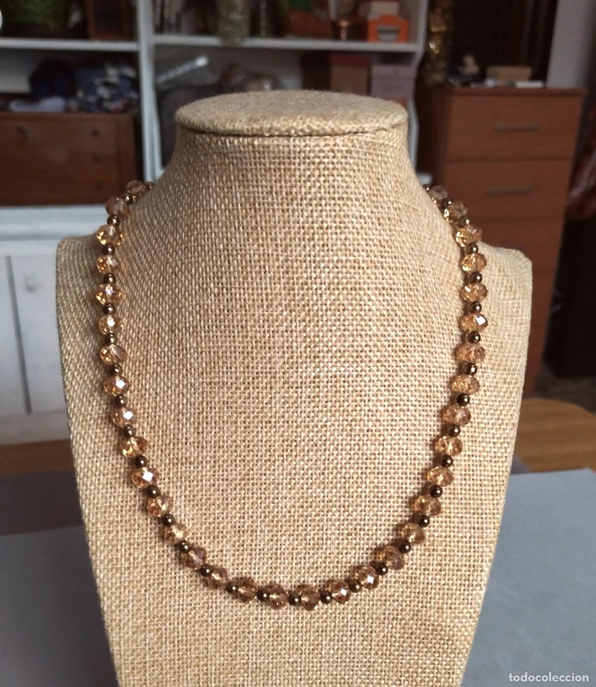 Joyeria: Collar corto de cuentas de cristal. - Foto 7
