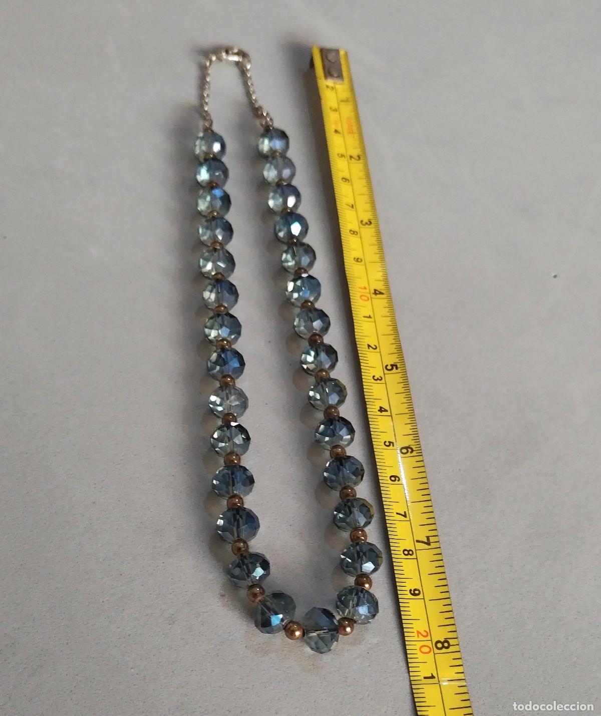 Joyeria: Collar corto, cuentas de cristal. - Foto 2