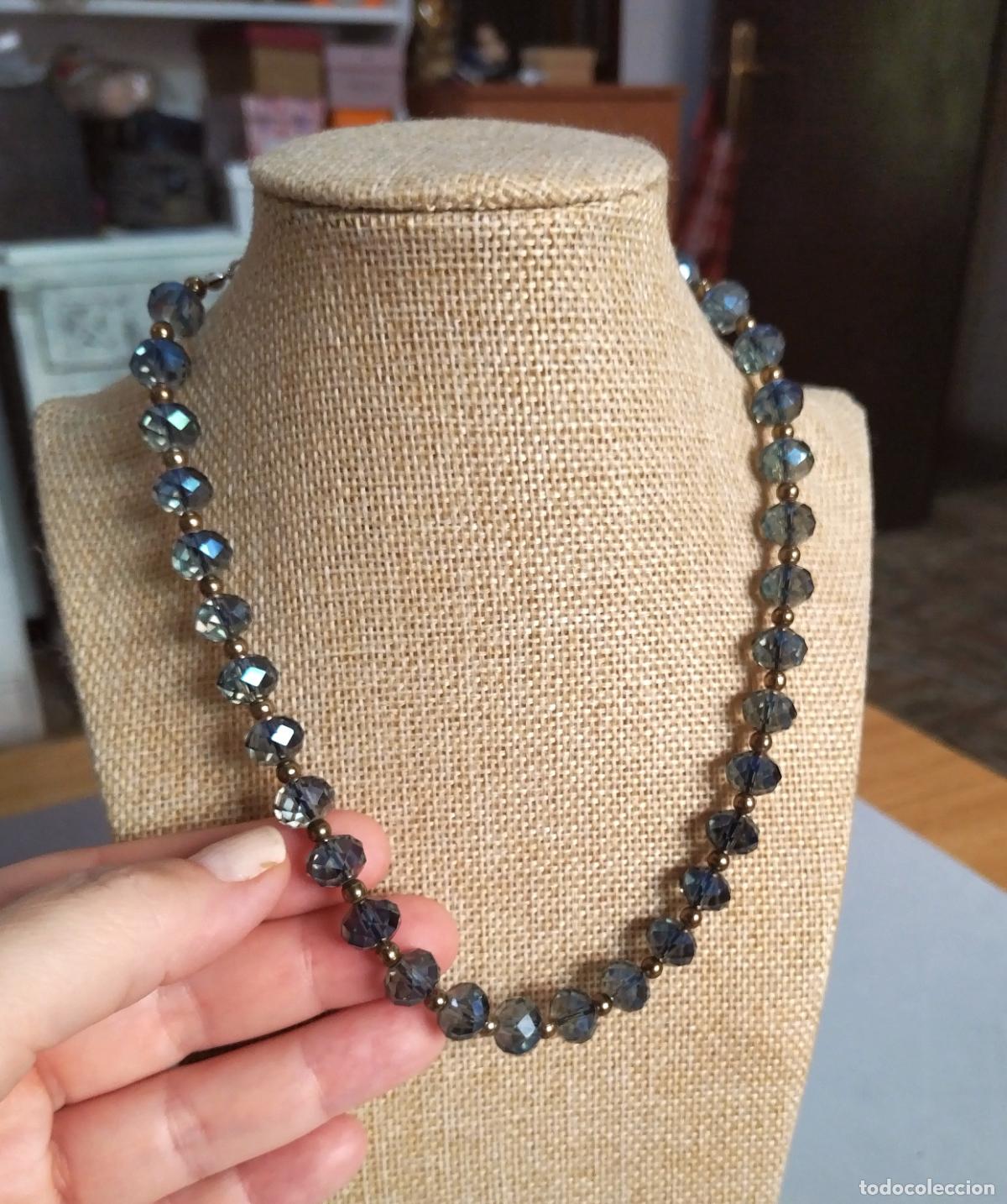 Joyeria: Collar corto, cuentas de cristal. - Foto 4