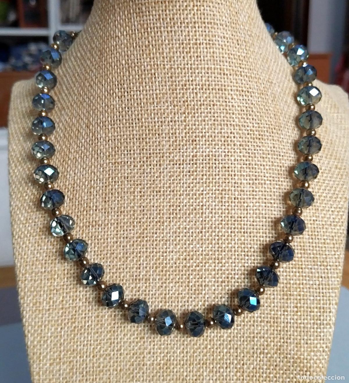 Joyeria: Collar corto, cuentas de cristal. - Foto 1