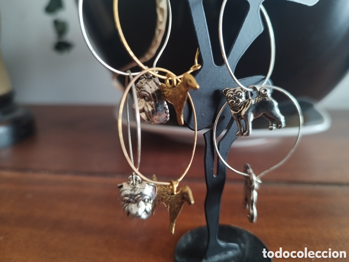 Joyeria: Pendientes aro perros. Precio por par. - Foto 2