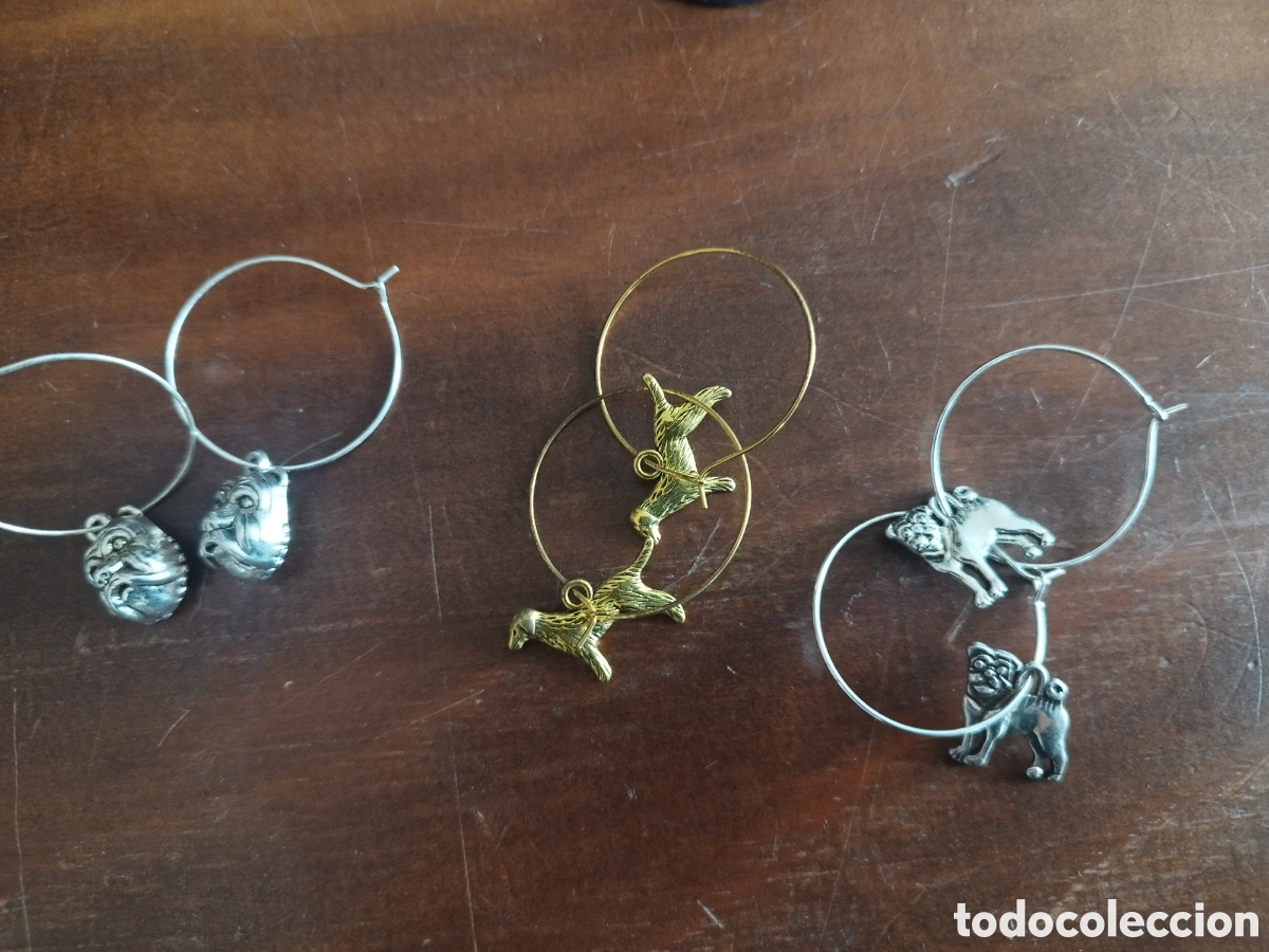 Joyeria: Pendientes aro perros. Precio por par. - Foto 1
