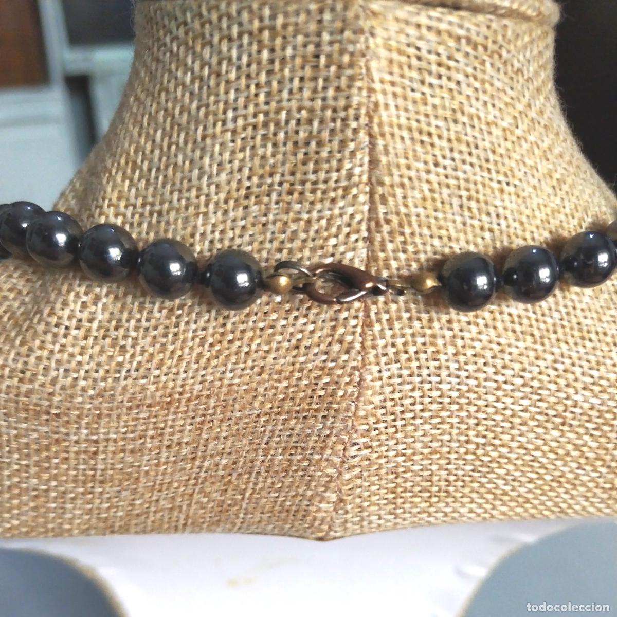 Joyeria: Collar con cuentas de hematites engarzadas a mano. - Foto 3
