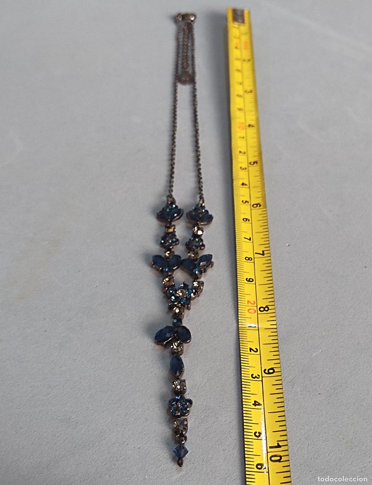 Joyeria: Collar con brillantes cristales azules - Foto 5
