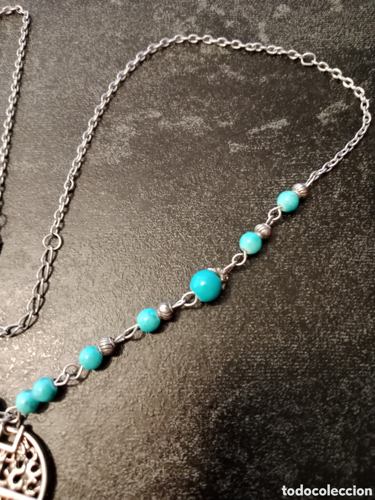 Joyeria: Gargantilla con bolas azul turquesa - Foto 5