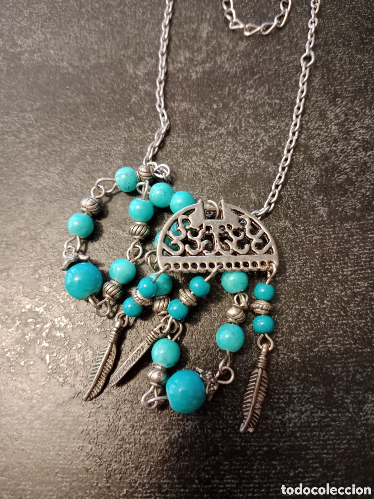 Joyeria: Gargantilla con bolas azul turquesa - Foto 7
