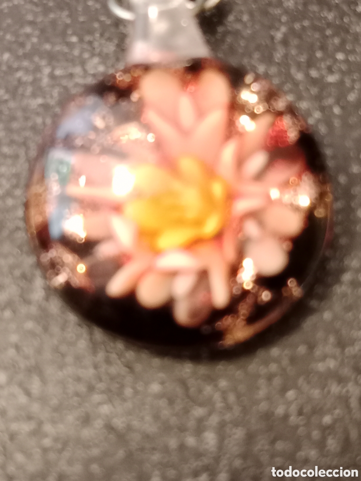 Joyeria: Pendientes cristal con flor onterior - Foto 4