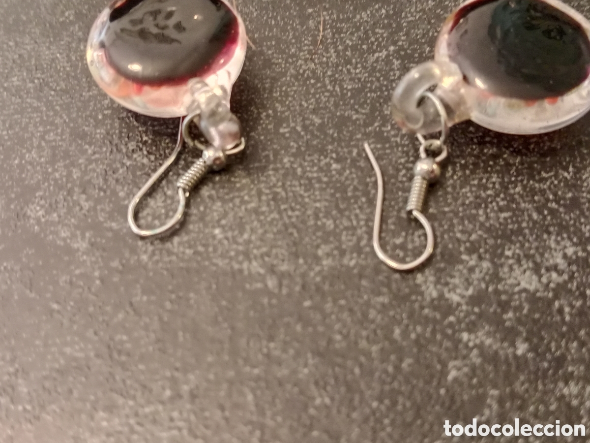 Joyeria: Pendientes cristal con flor onterior - Foto 6