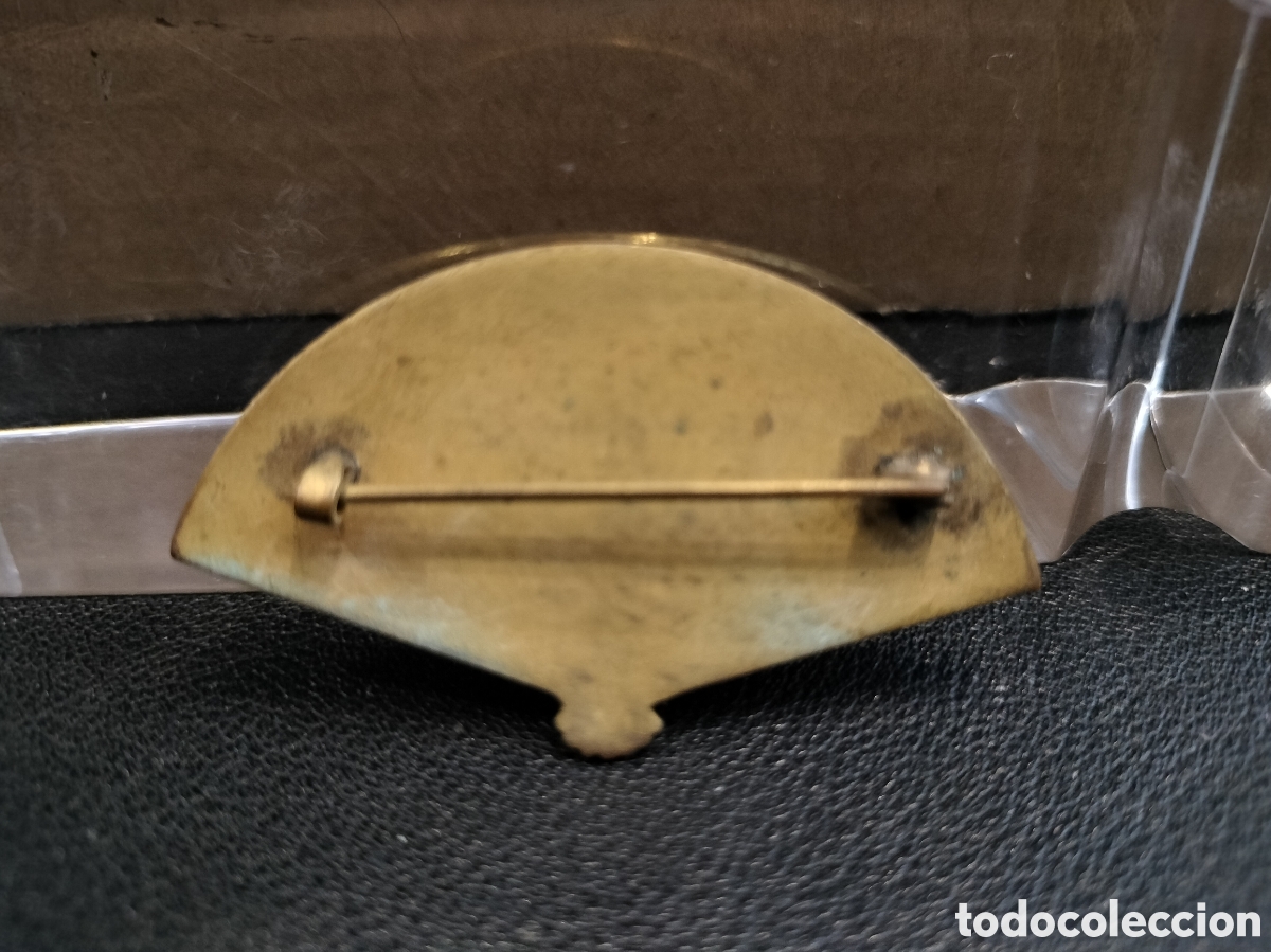 Joyeria: Broche damasquinado en forma de abanico. - Foto 3