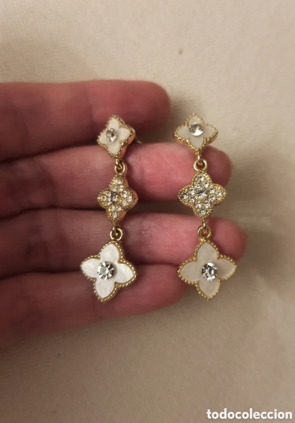 Joyeria: Pendientes largos nacar - Foto 1