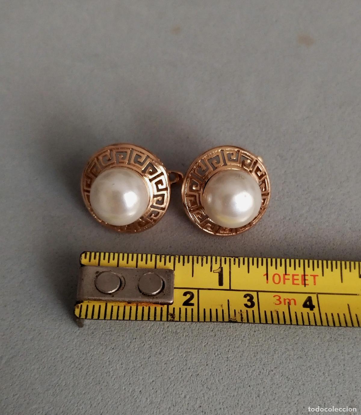 Joyeria: Pendientes con perla, cierre de pala. - Foto 2