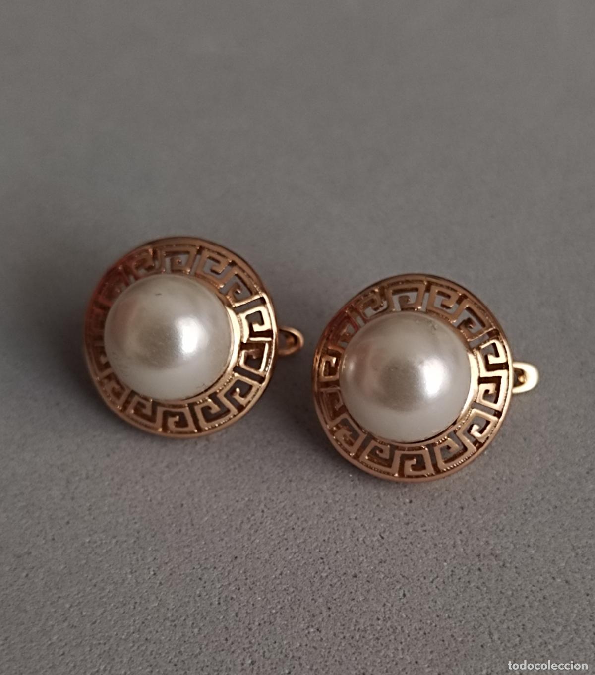 Joyeria: Pendientes con perla, cierre de pala. - Foto 5