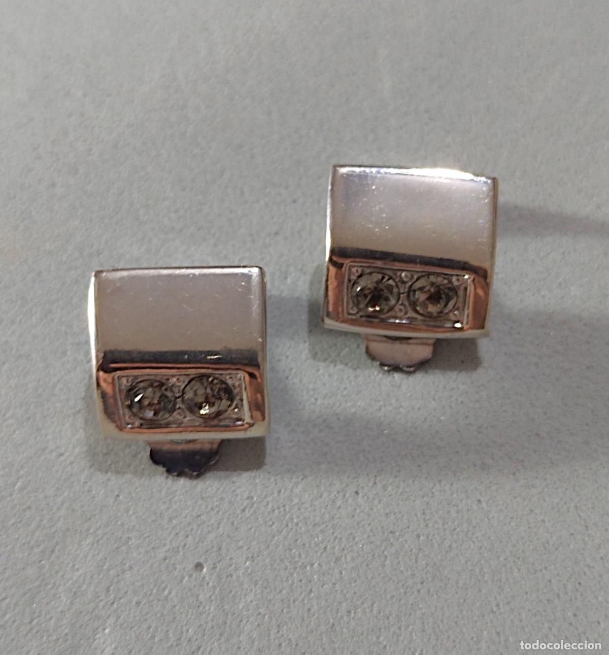 Joyeria: Pendientes plateados, cierre de clip. - Foto 5
