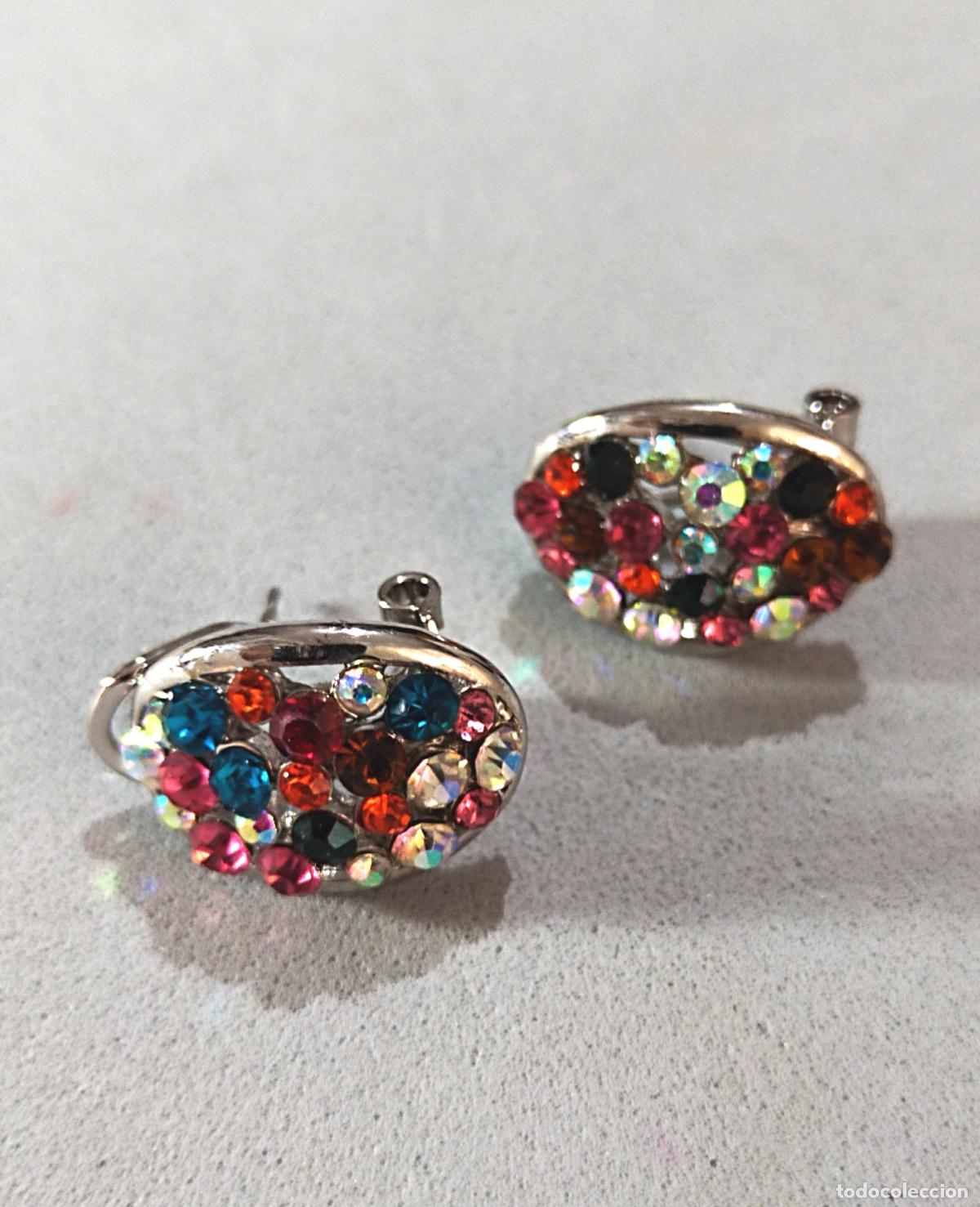 Joyeria: Pendientes plateados, cierre omega. - Foto 2