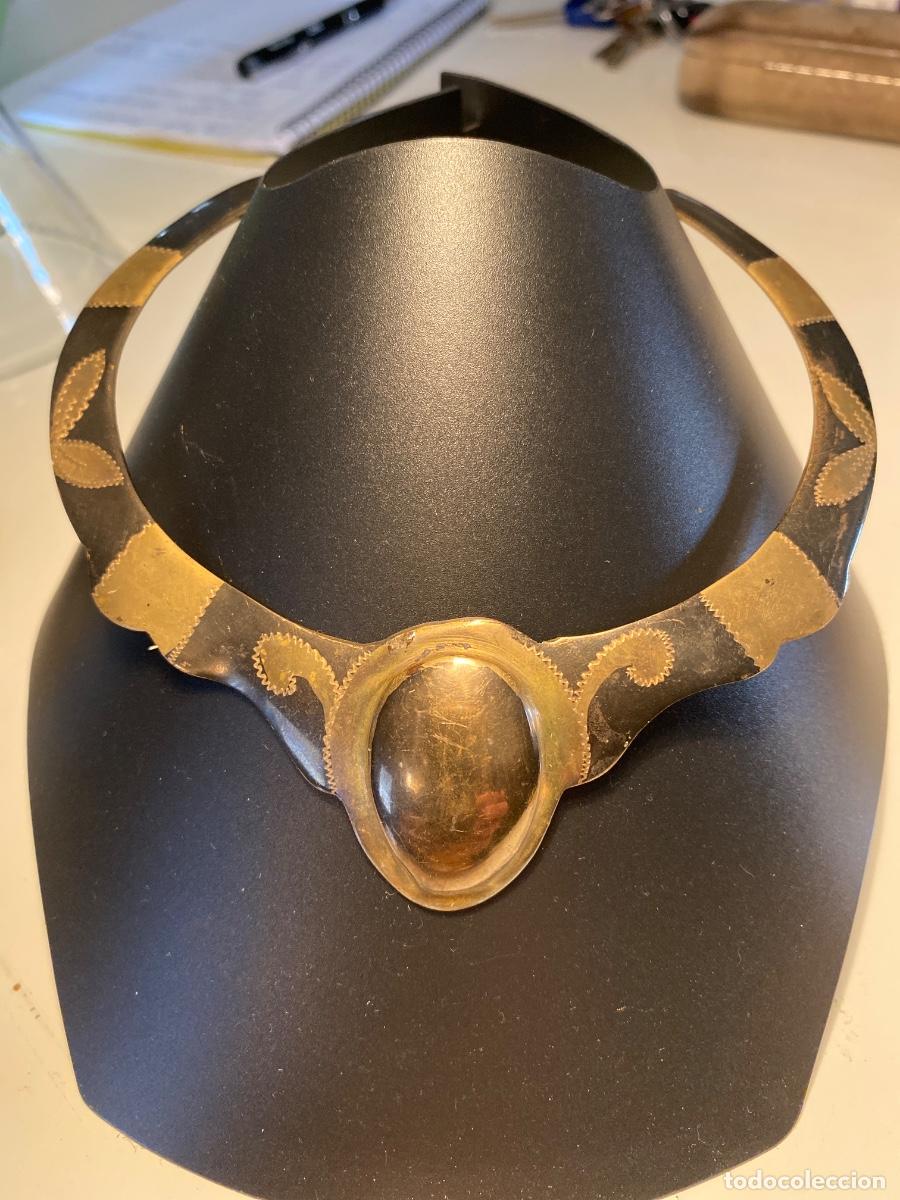 Joyeria: Gargantilla de laton trabajada en dos tonos - Foto 1
