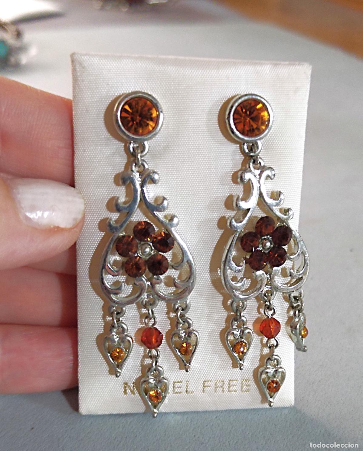 Joyeria: Pendientes largos plateados. - Foto 2
