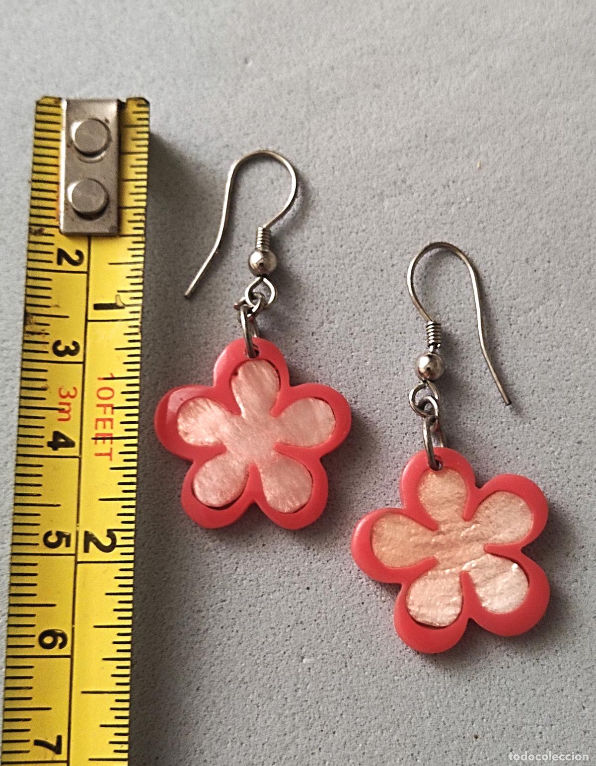 Joyeria: Pendientes flor, bisuter&iacute;a. - Foto 2