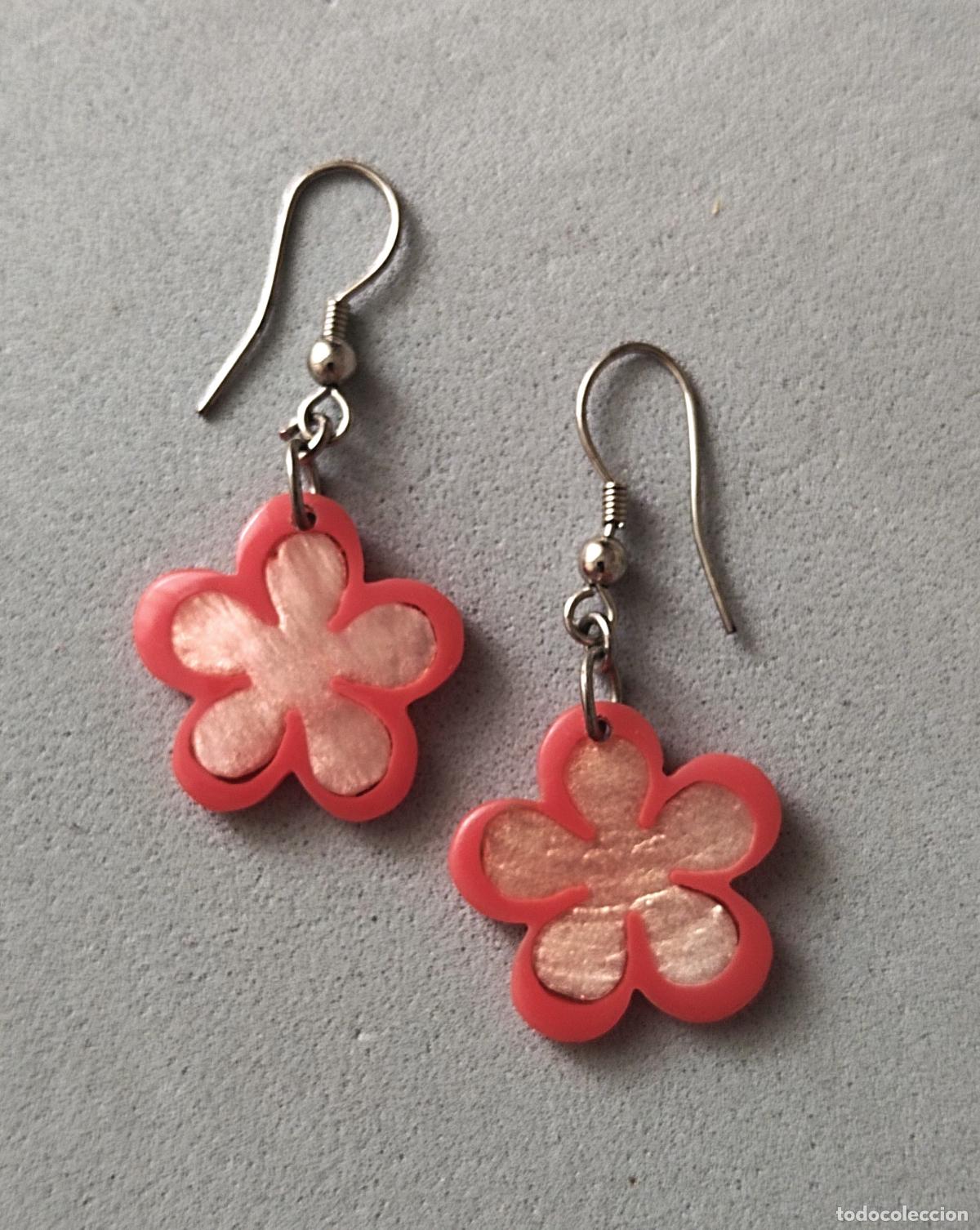 Joyeria: Pendientes flor, bisuter&iacute;a. - Foto 1