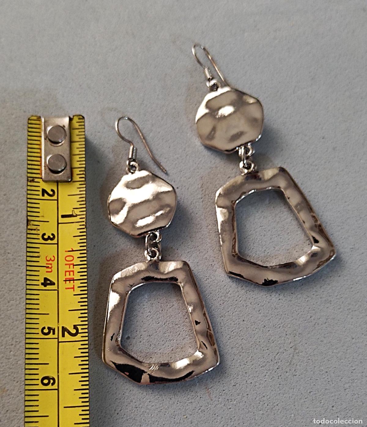 Joyeria: Pendientes largos, plateados. - Foto 2