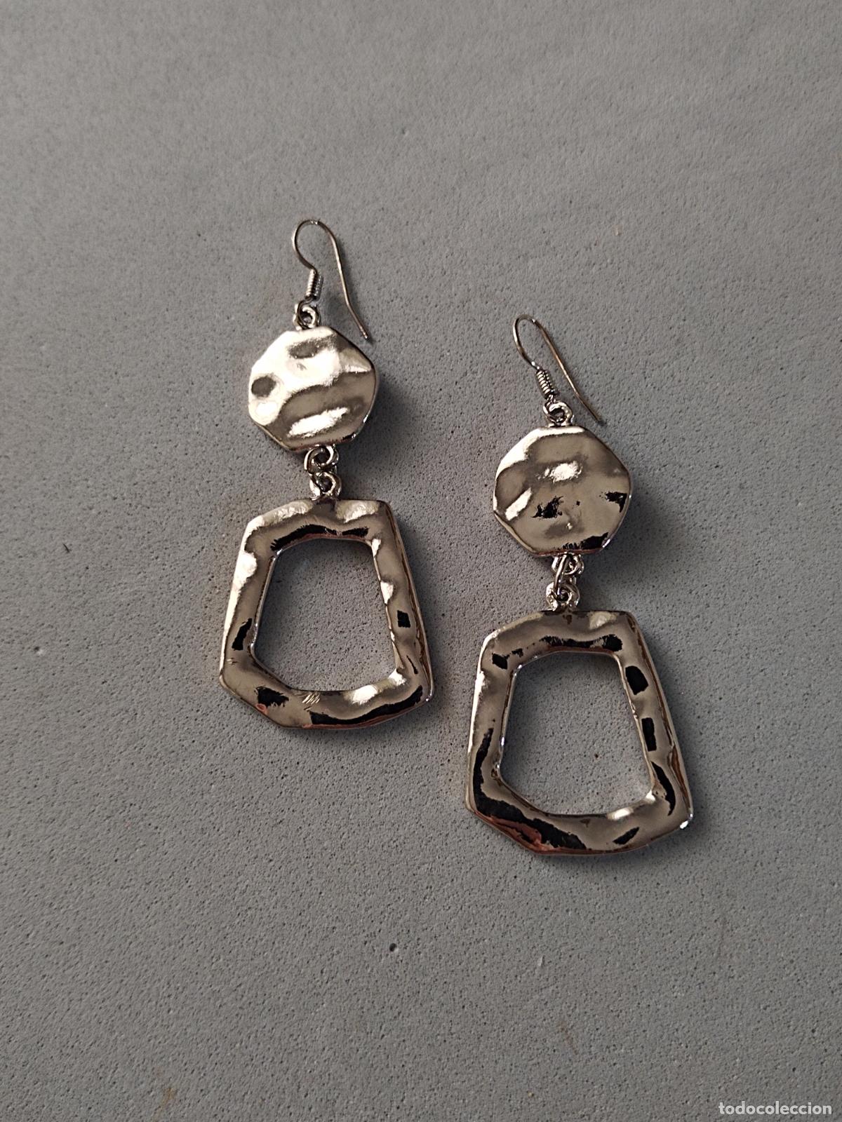 Joyeria: Pendientes largos, plateados. - Foto 3