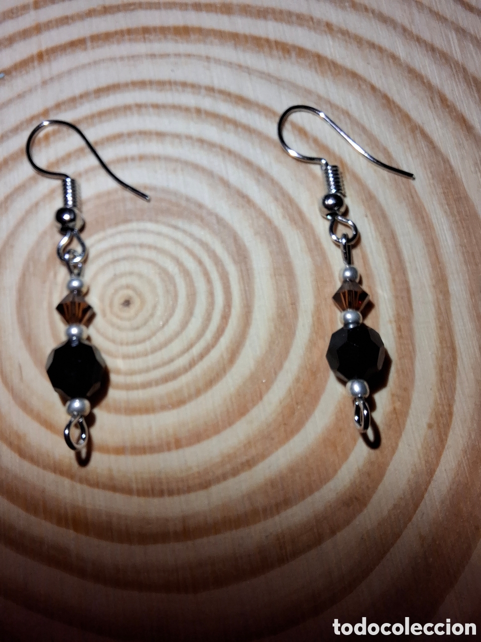 Joyeria: Pendientes plateados bicolor - Foto 3