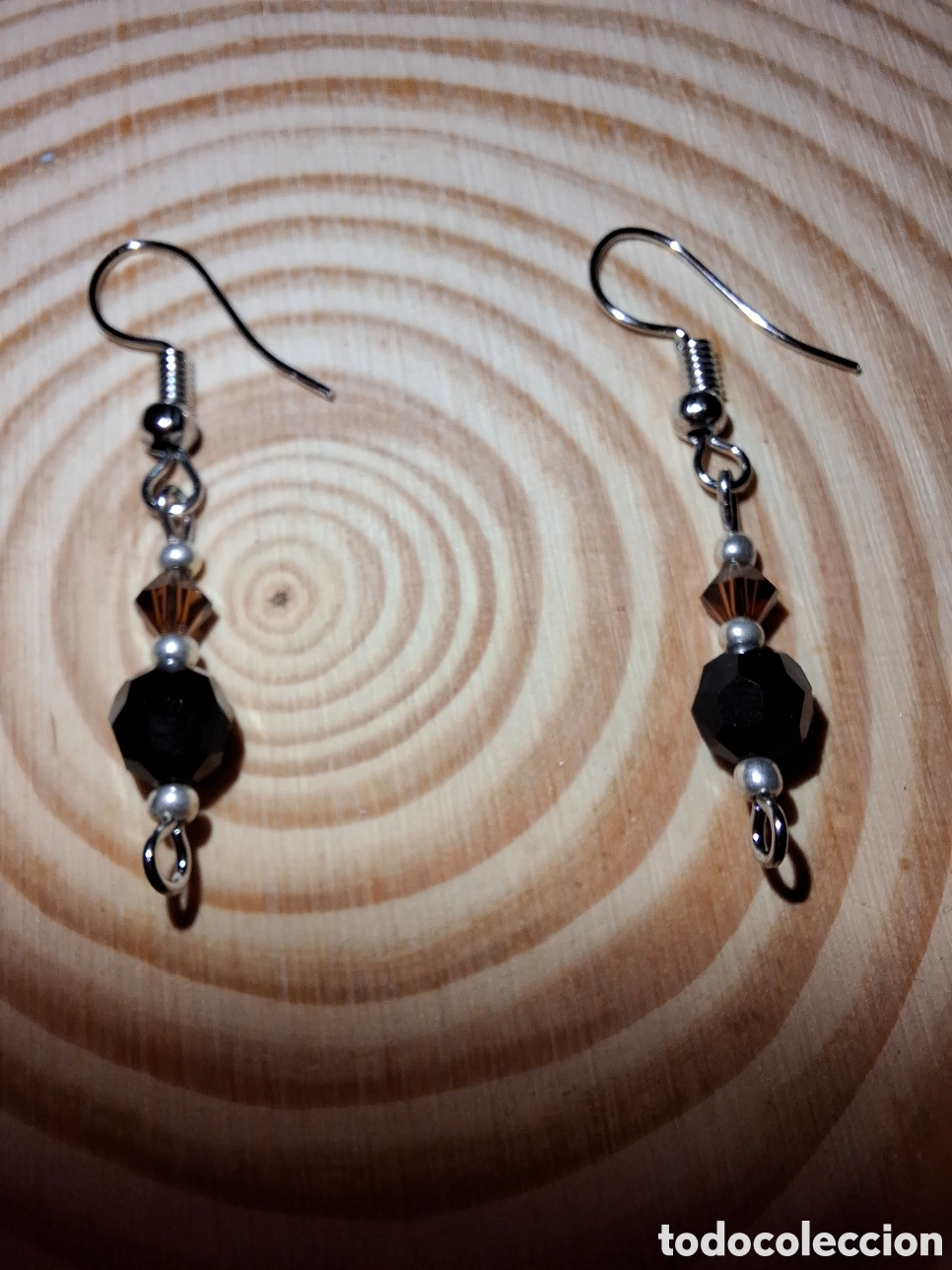Joyeria: Pendientes plateados bicolor - Foto 1