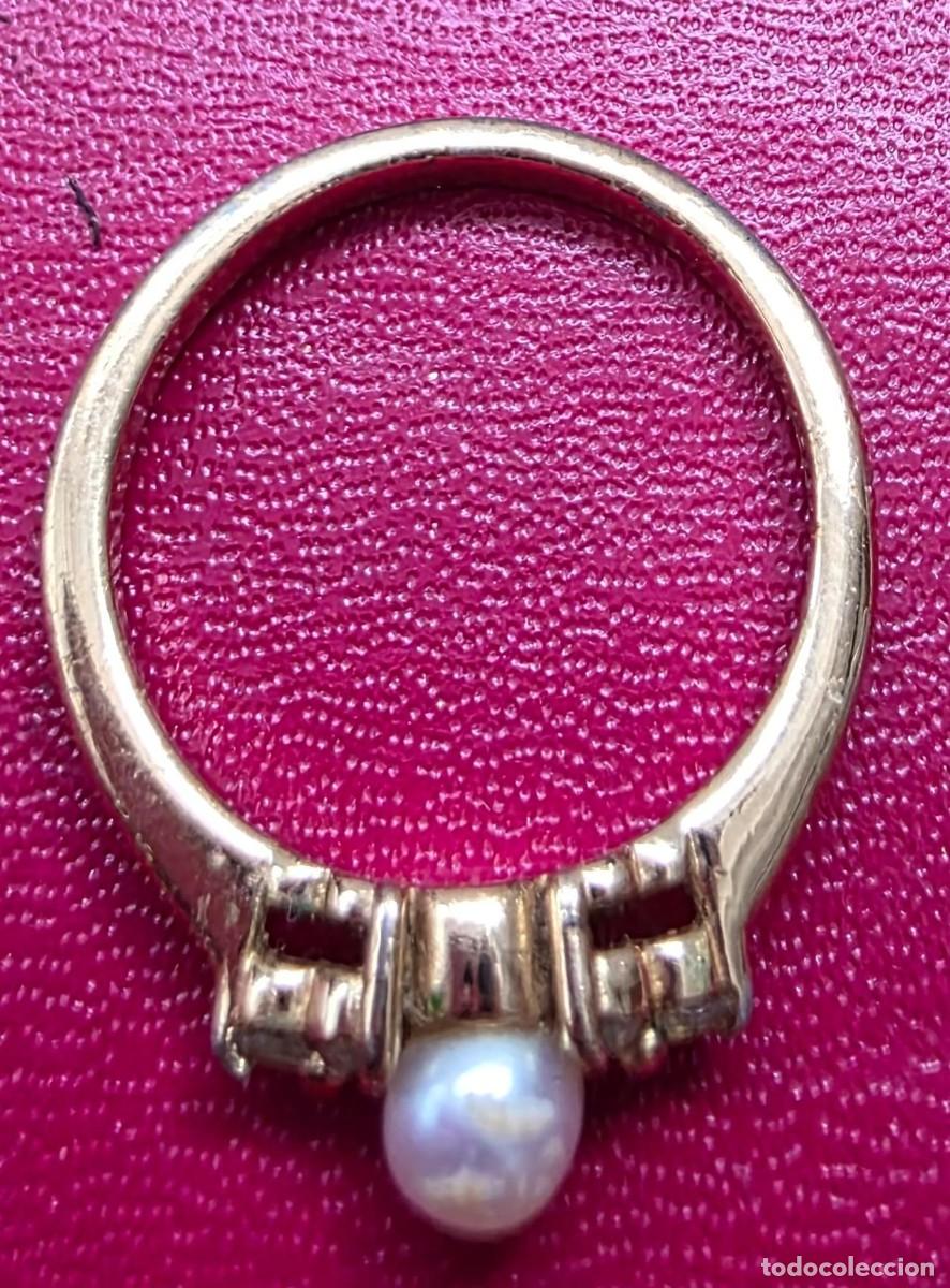 Joyeria: Anillo color dorado y Perla (2 cm) - Foto 3