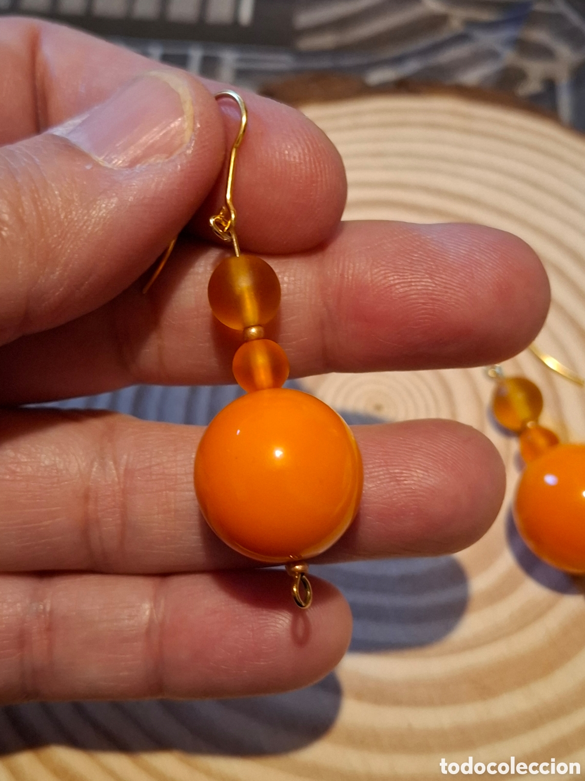 Joyeria: Pendientes en tonos naranjas - Foto 7