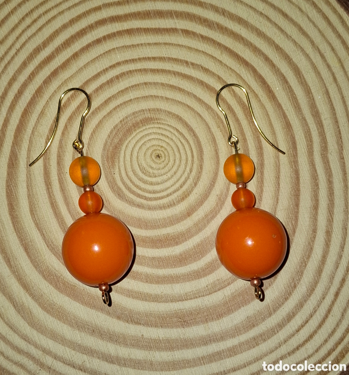 Joyeria: Pendientes en tonos naranjas - Foto 1