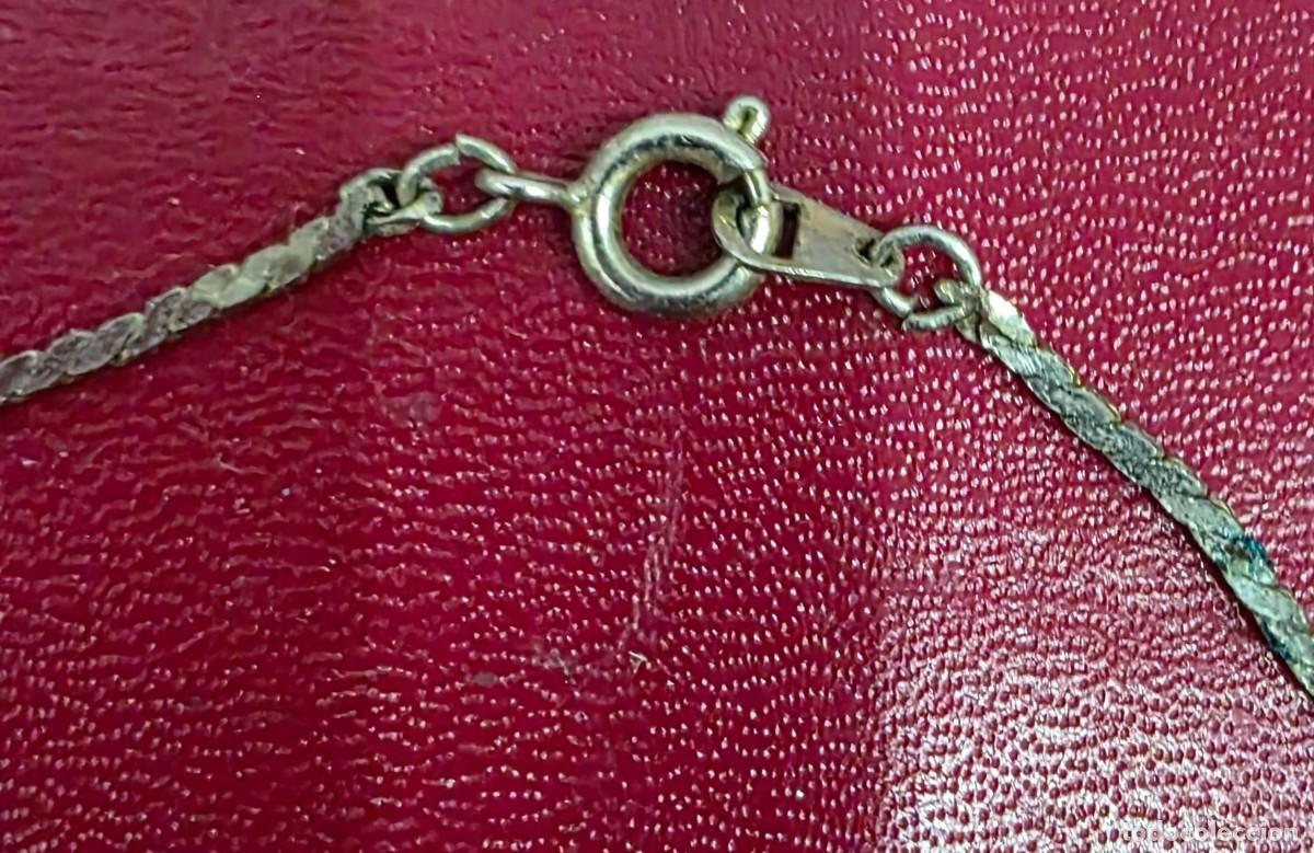 Joyeria: Collar Vintage con Perlas Blancas y Cadena Plateada (72 cm) - Foto 3