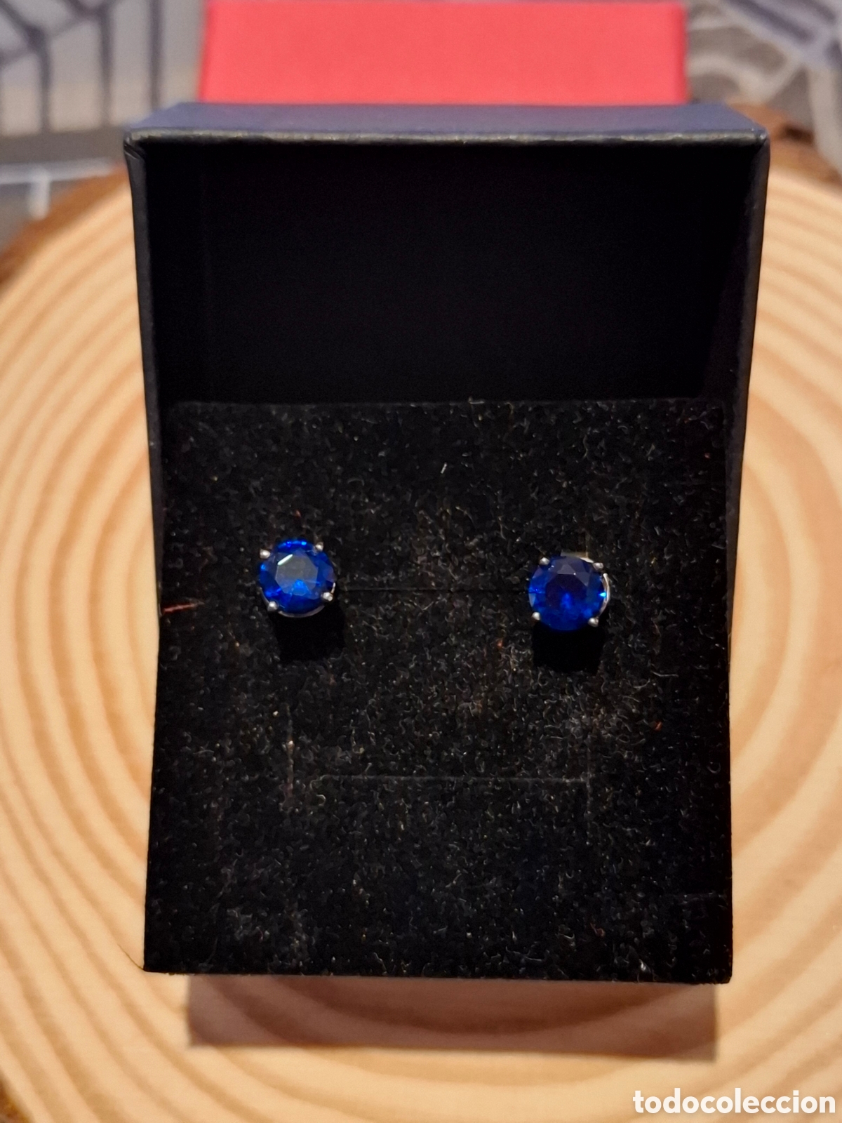 Joyeria: Preciosos pendientes azules de plata - Foto 3