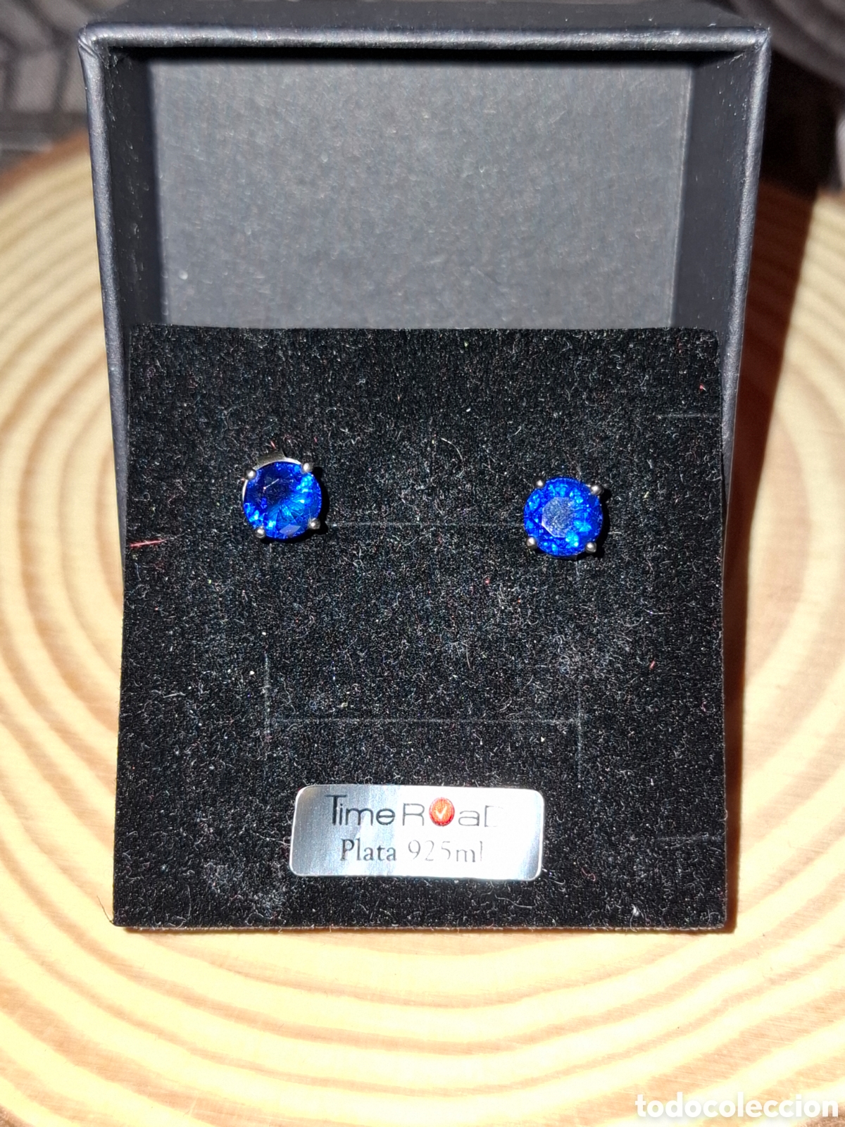 Joyeria: Preciosos pendientes azules de plata - Foto 4