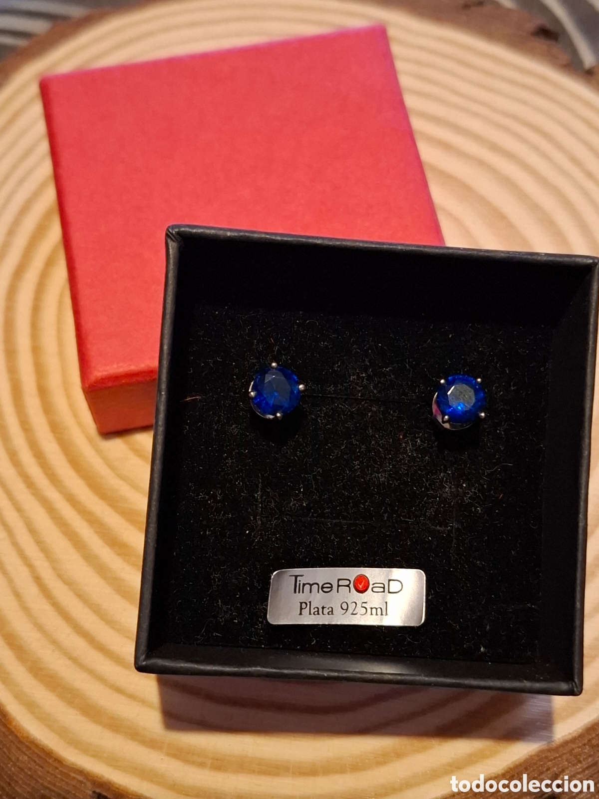 Joyeria: Preciosos pendientes azules de plata - Foto 1