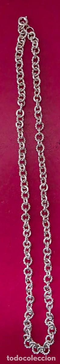 Joyeria: Collar de eslabones torcidos y redondos &ndash; largo 52 cm - Foto 1