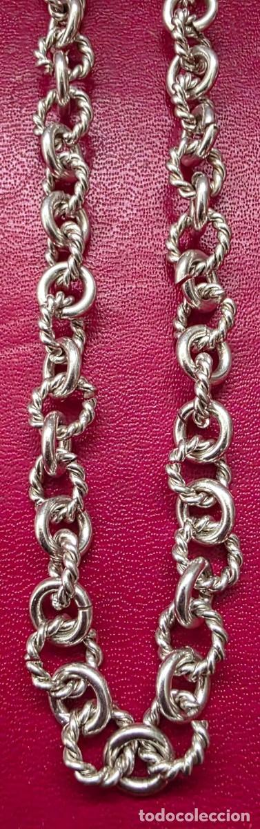 Joyeria: Collar de eslabones torcidos y redondos &ndash; largo 52 cm - Foto 3