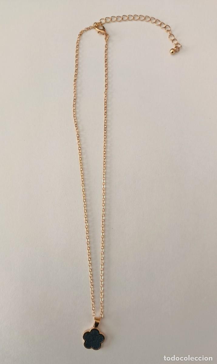 Joyeria: Collar dorado con flor. Cadena regulable. - Foto 6
