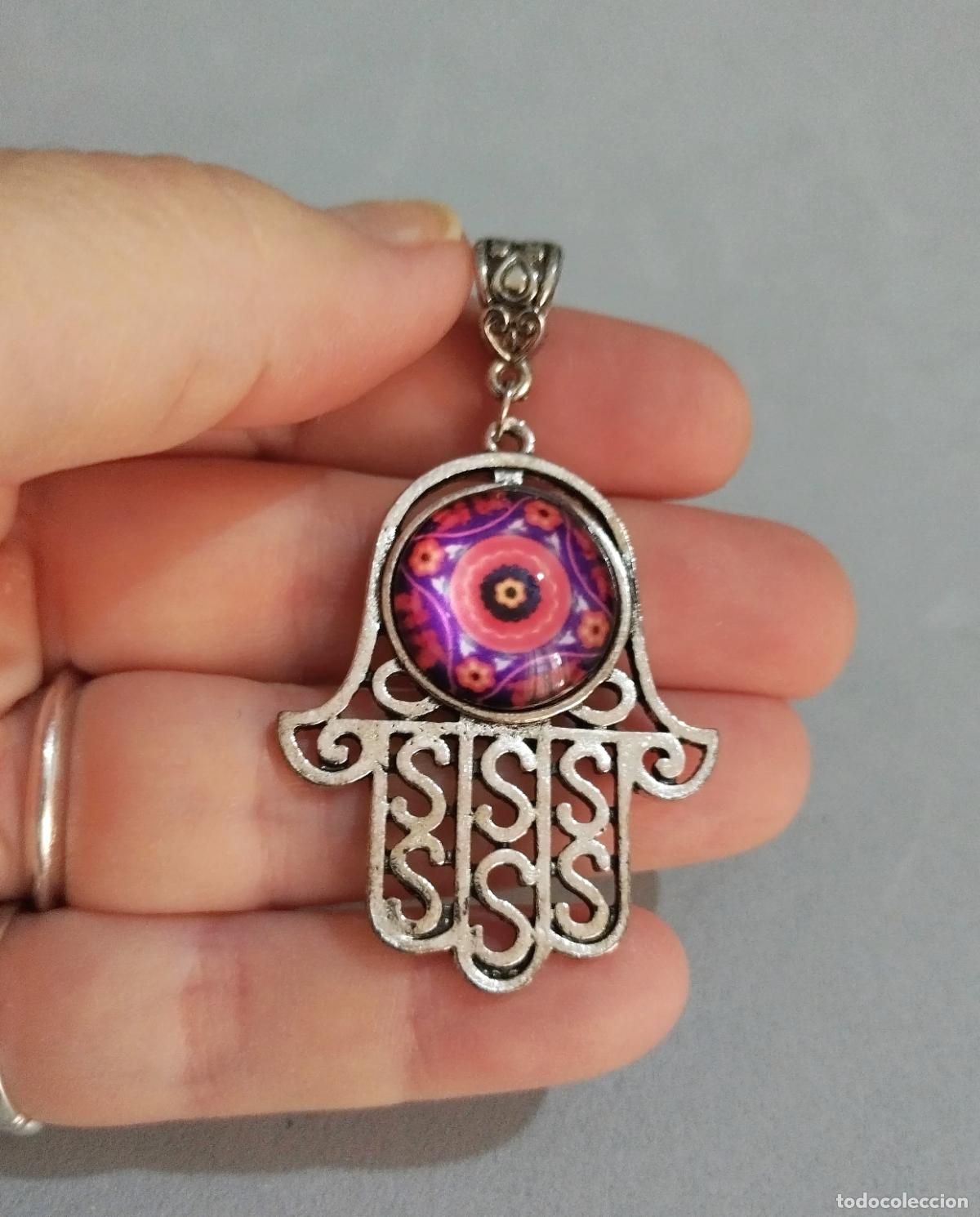 Joyeria: Colgante mano de F&aacute;tima con mandala. - Foto 3