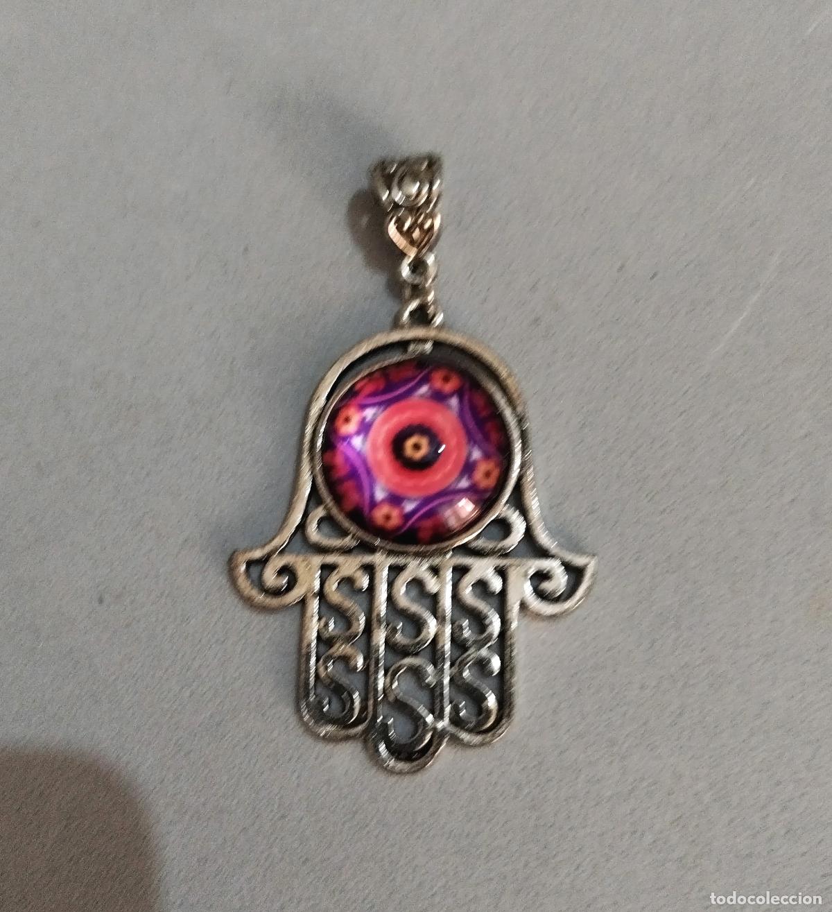Joyeria: Colgante mano de F&aacute;tima con mandala. - Foto 1