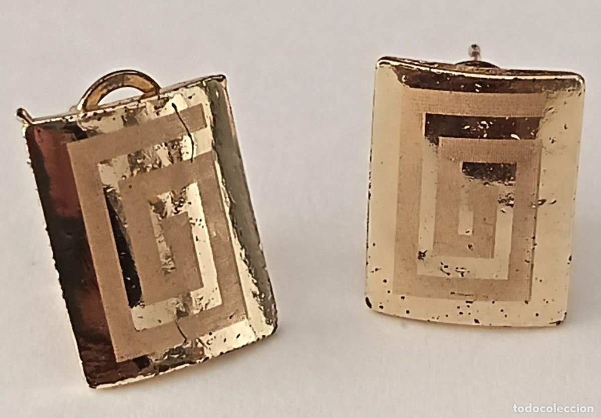 Joyeria: Pendientes metalicos. Dorados LT. - Foto 1