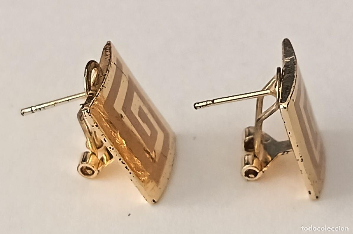 Joyeria: Pendientes metalicos. Dorados LT. - Foto 2