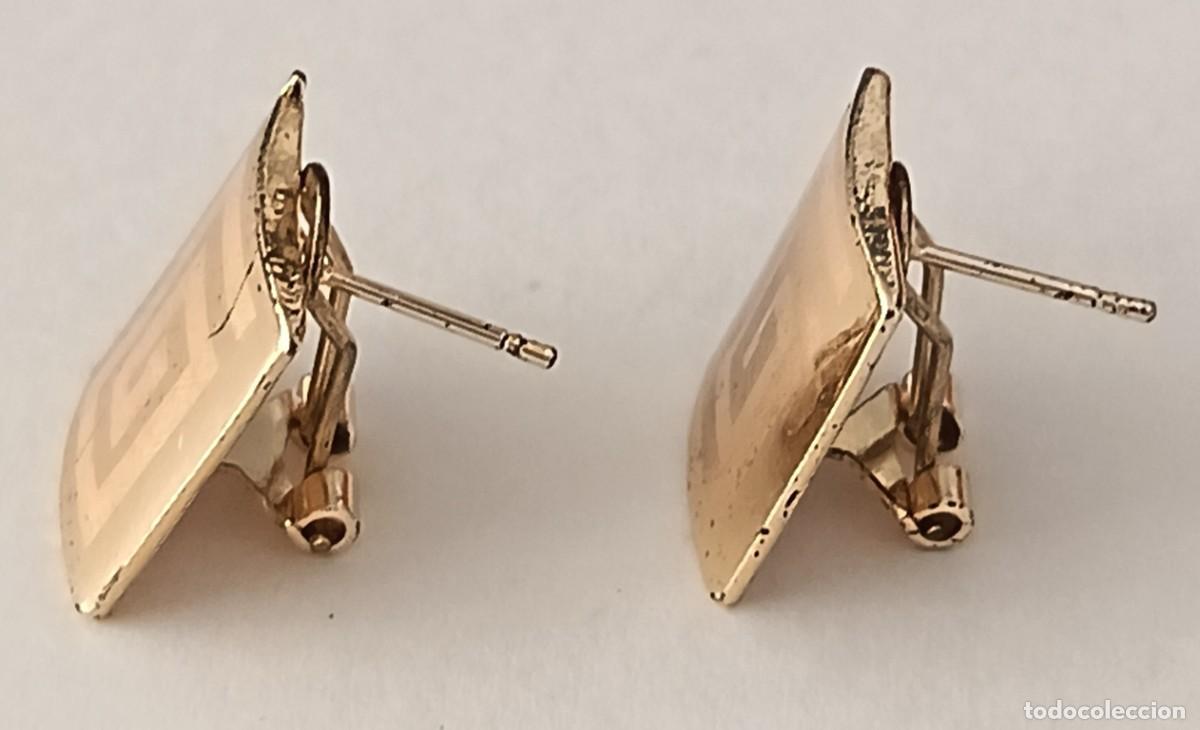 Joyeria: Pendientes metalicos. Dorados LT. - Foto 4