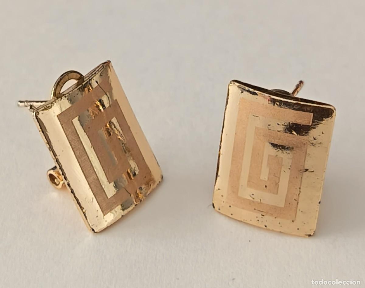 Joyeria: Pendientes metalicos. Dorados LT. - Foto 7