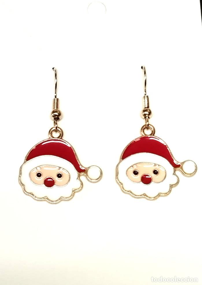 Joyeria: Pendientes navide&ntilde;os con pap&aacute; Noel , Nuevos - Foto 1