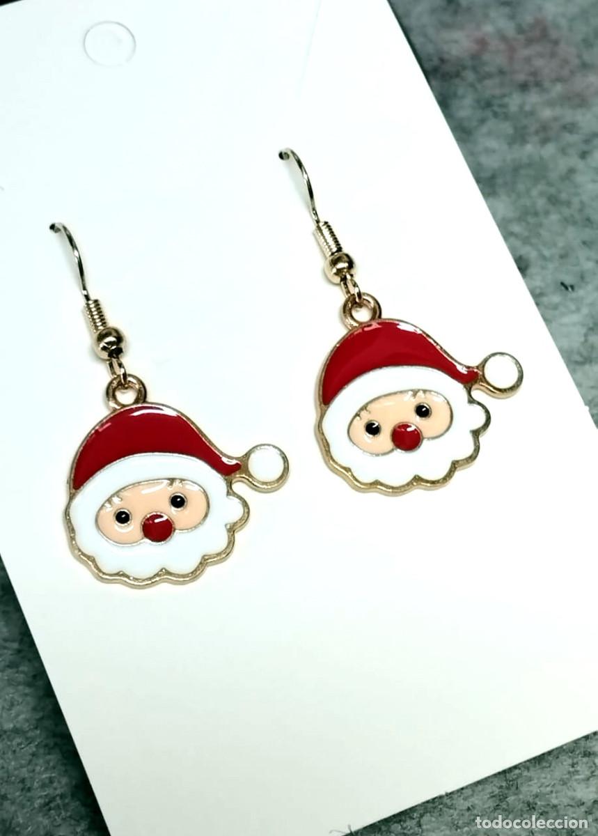 Joyeria: Pendientes navide&ntilde;os con pap&aacute; Noel , Nuevos - Foto 3