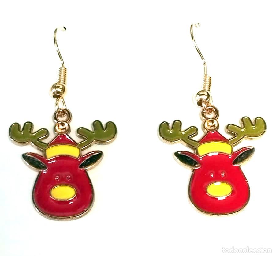 Joyeria: Pendientes navide&ntilde;os con renos, Nuevos - Foto 1