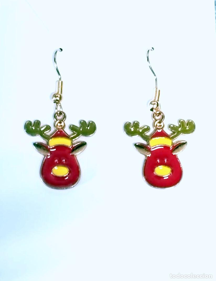Joyeria: Pendientes navide&ntilde;os con renos, Nuevos - Foto 3