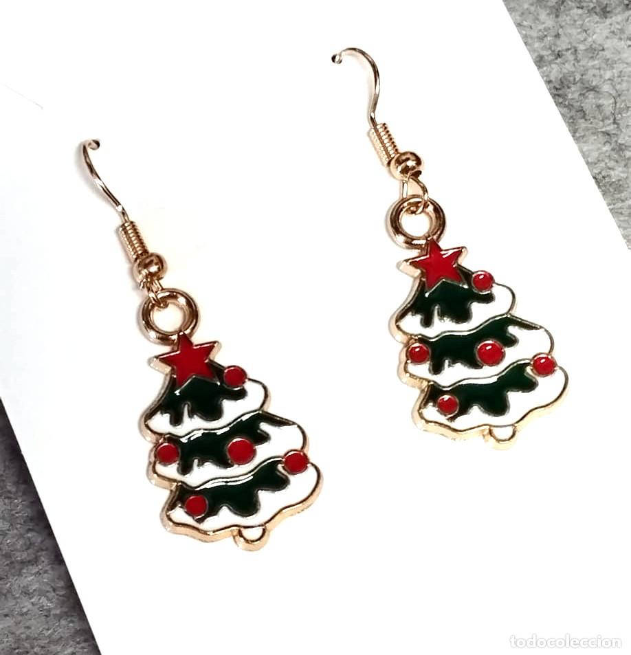 Joyeria: Pendientes navide&ntilde;os con &aacute;rbol de navidad, Nuevos - Foto 1