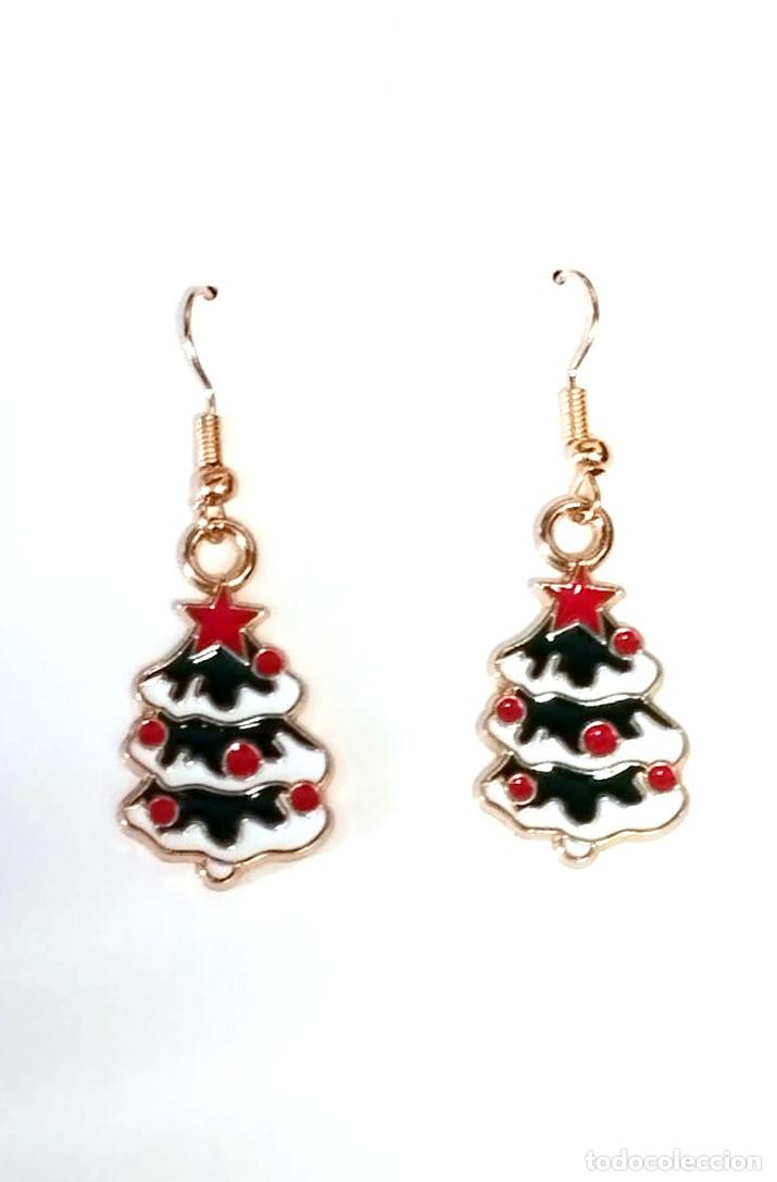 Joyeria: Pendientes navide&ntilde;os con &aacute;rbol de navidad, Nuevos - Foto 3