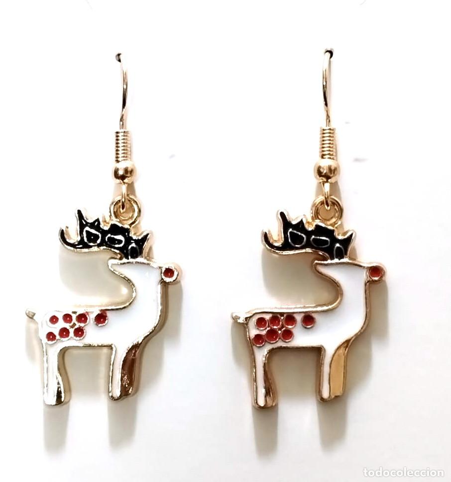 Joyeria: Pendientes navide&ntilde;os con renos, Nuevos - Foto 1