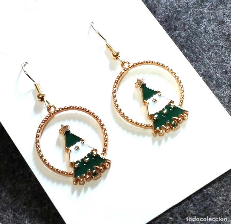 Joyeria: Pendientes navide&ntilde;os con &aacute;rbol de navidad, Nuevos - Foto 1
